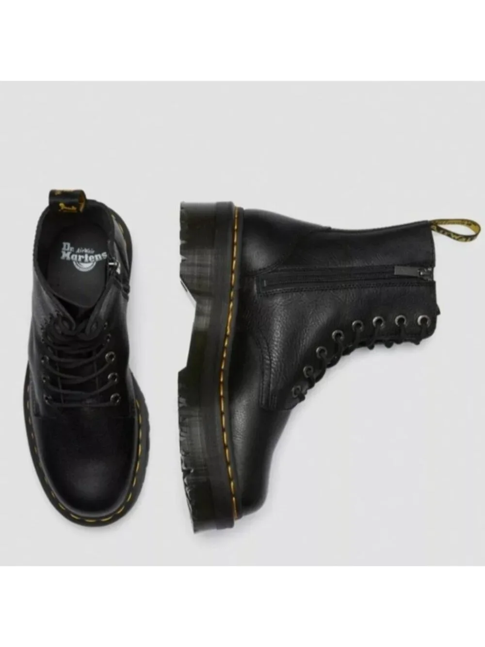 Dr. Martens Jadon Pisa Black Leather Boots